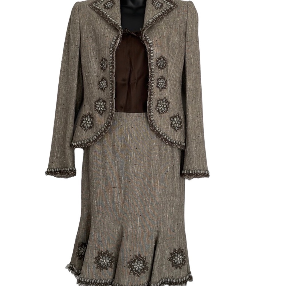 ESCADA vintage 3 piece outfit (jacket, skirt, camisole) size small - Picture 3 of 14